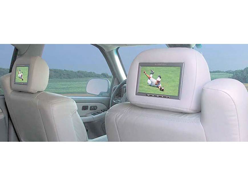 Vizualogic Video Headrests Package (Graphite) Two graphite cloth