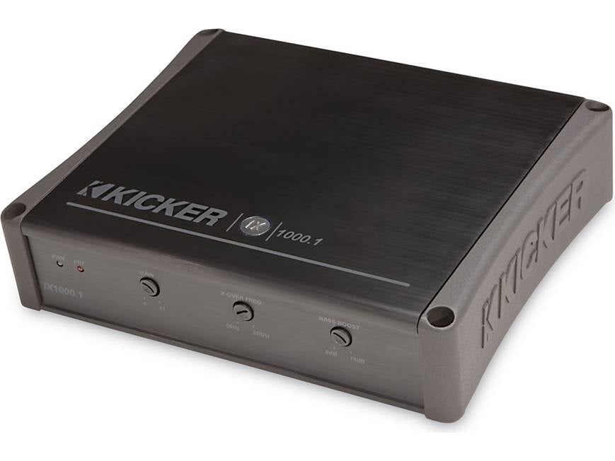 Kicker IX1000.1 Mono subwoofer amplifier — 1,000 watts RMS x 1 at