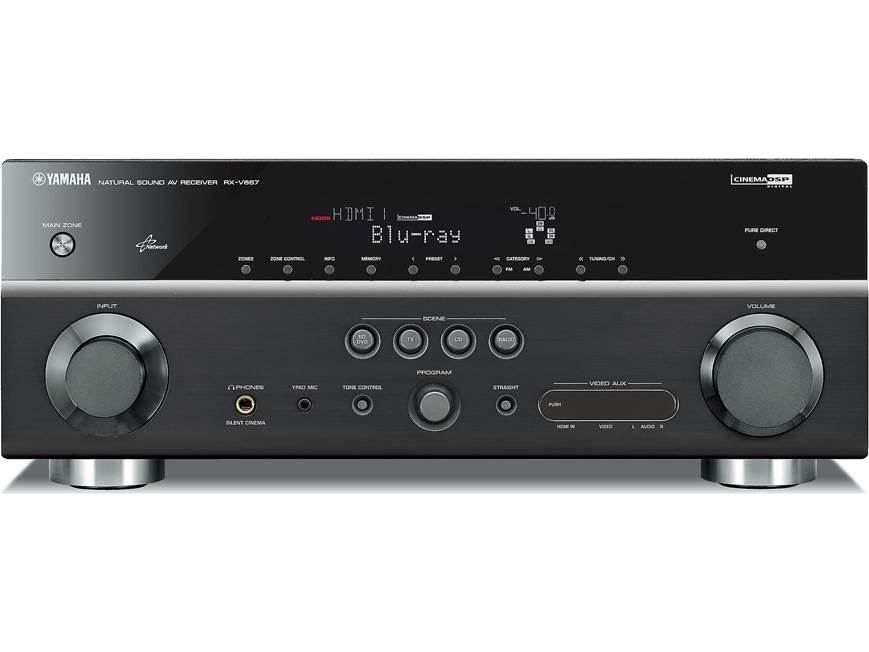 Yamaha RX-V867 Home theater receiver with 3D-ready HDMI switching