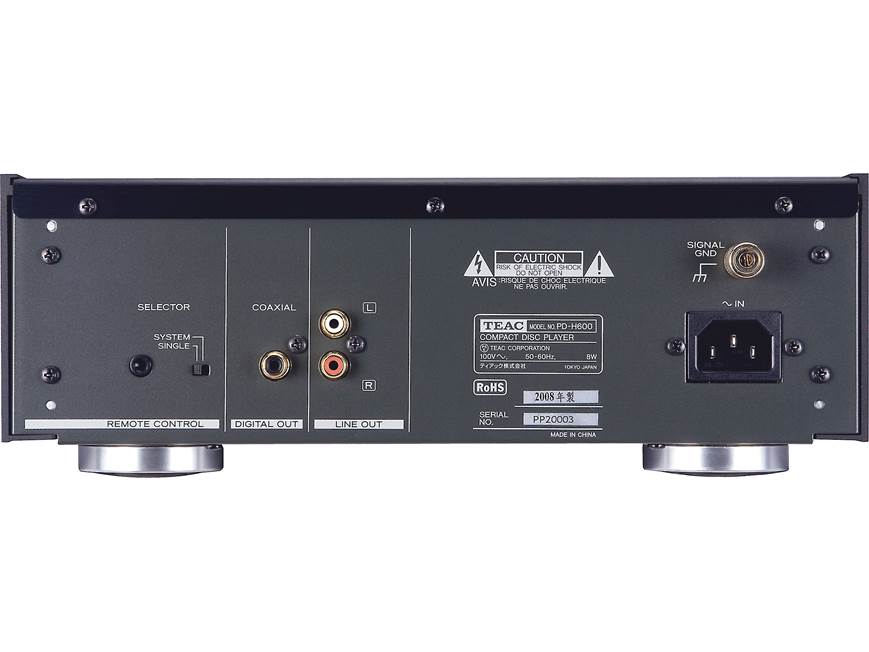 TEAC Reference Series PD-H600 Single-disc CD player at Crutchfield