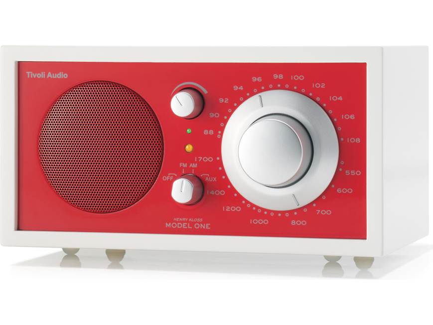 Tivoli Audio Frost White Model One (Frost White and Red) AM/FM