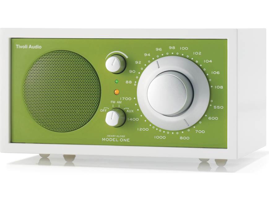 Tivoli Audio Frost White Model One (Frost White and Green) AM/FM