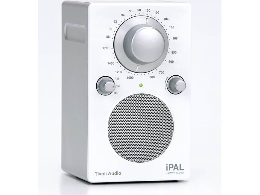 Tivoli Audio iPAL (White/Silver) AM/FM portable radio and powered