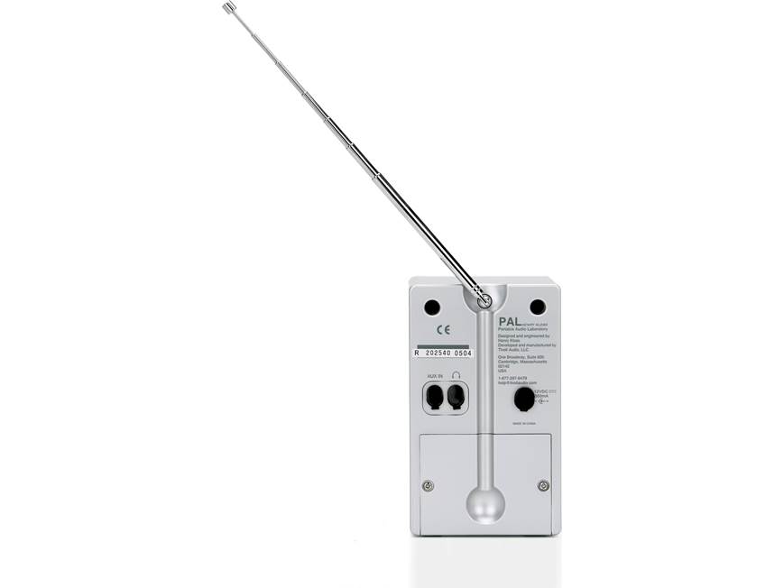 Tivoli Audio iPAL (White/Silver) AM/FM portable radio and powered