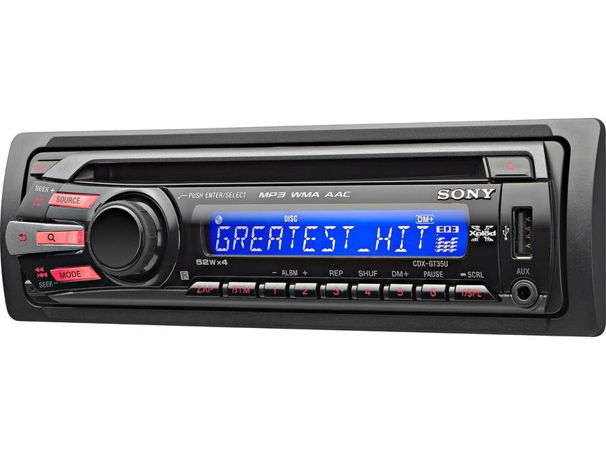 Sony CDX-GT35U CD receiver at Crutchfield