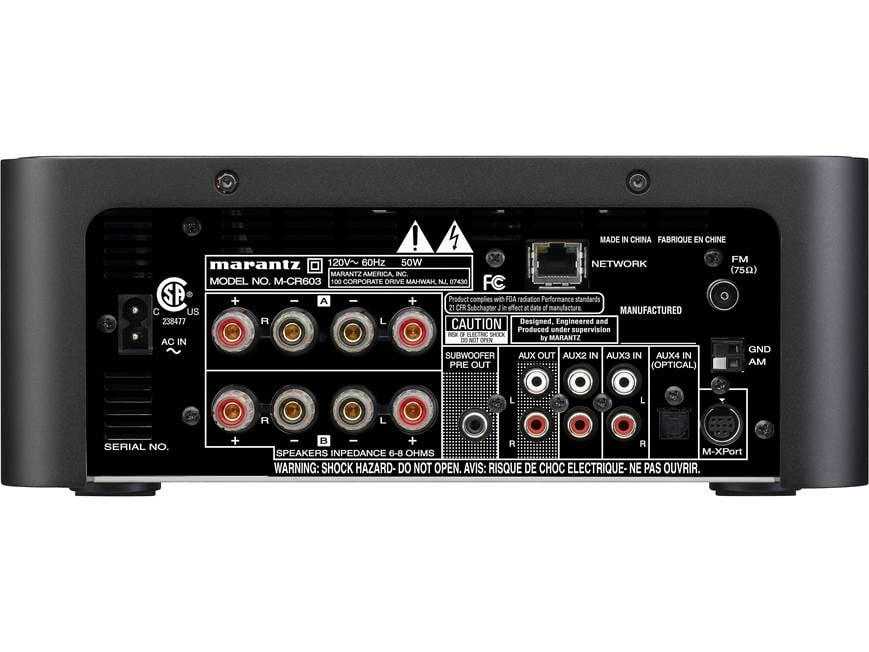 アンプ marantz CD Receiver M-CR603 Marantz M-CR603 Stereo AM/FM/CD/Internet radio receiver at Crutchfield