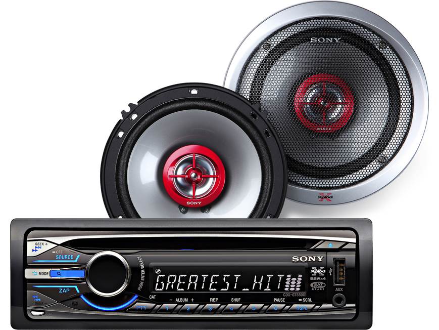 Sony CXS-GT5516F Package Includes CD receiver and 6-1/2