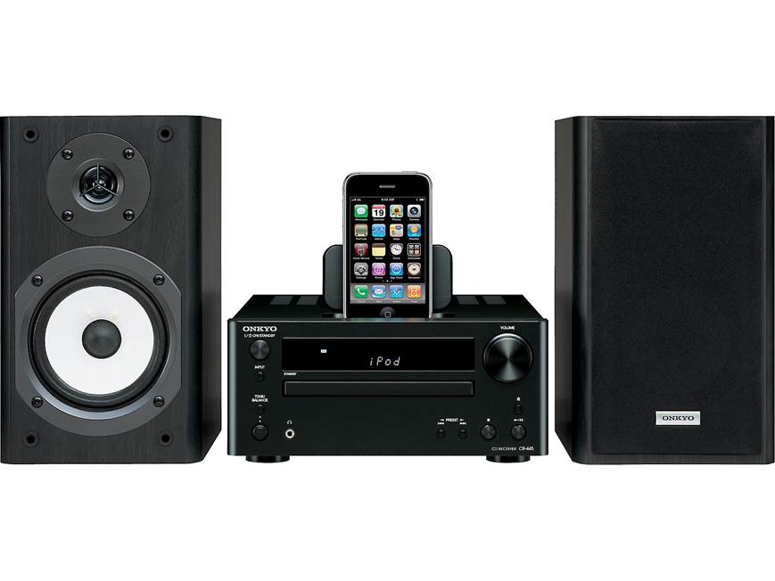 Onkyo CS-445 AM/FM/CD mini audio system with built-in iPod® dock