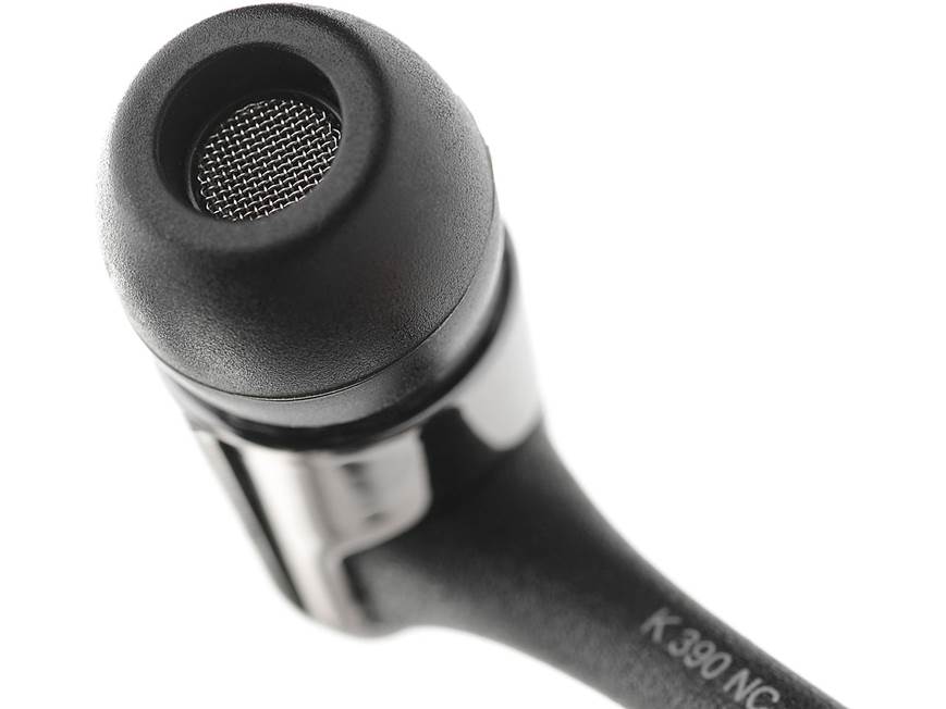 AKG K 390 NC Noise-canceling earbud headphones with in-line remote