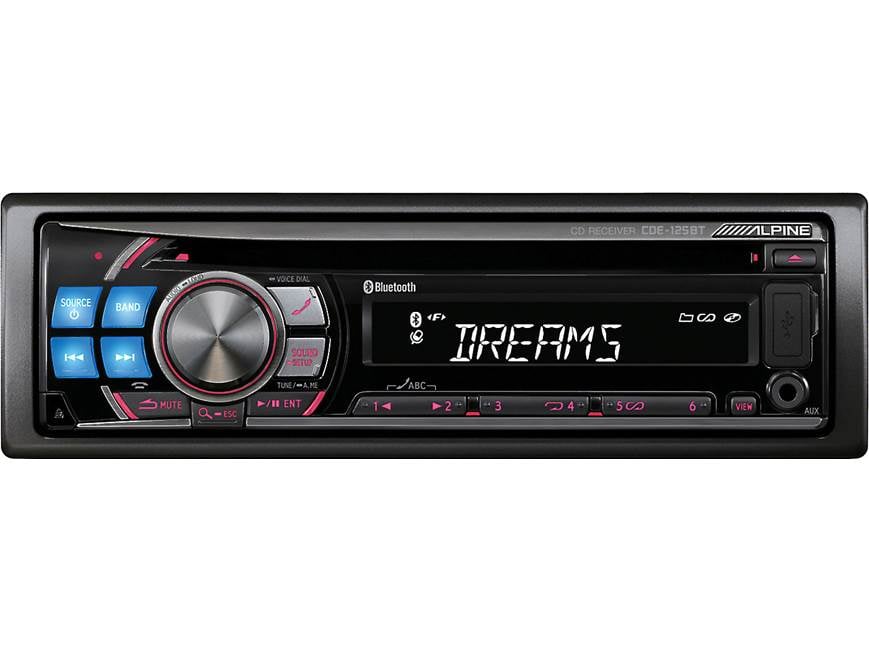 Alpine ALB12B Bluetooth対応オーディオ Alpine CDE-125BT CD receiver at Crutchfield