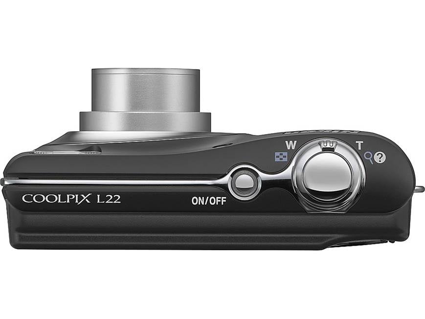 Nikon Coolpix L22 (Black) 12-megapixel digital camera with 3.6X