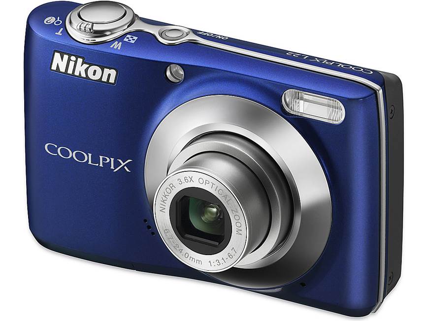 Nikon Coolpix L22 (Blue) 12-megapixel digital camera with 3.6X