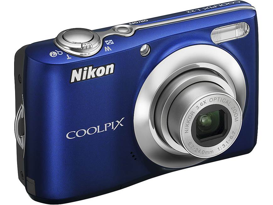 Nikon Coolpix L22 (Blue) 12-megapixel digital camera with 3.6X