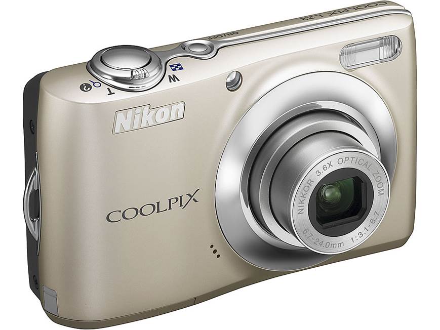 Nikon Coolpix L22 (Champagne Silver) 12-megapixel digital camera