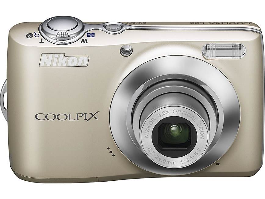Nikon Coolpix L22 (Champagne Silver) 12-megapixel digital camera