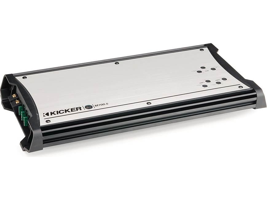 Kicker ZXM700.5 Marine amplifier — 70 watts RMS x 4 + 210 RMS x 1