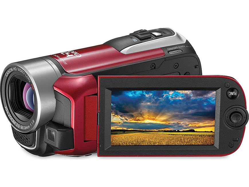 Canon VIXIA HF R10 (Red) HD camcorder with 8GB flash memory (Red