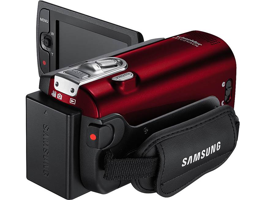 Samsung SMX-F40 (Red) Standard-definition camcorder with 52X
