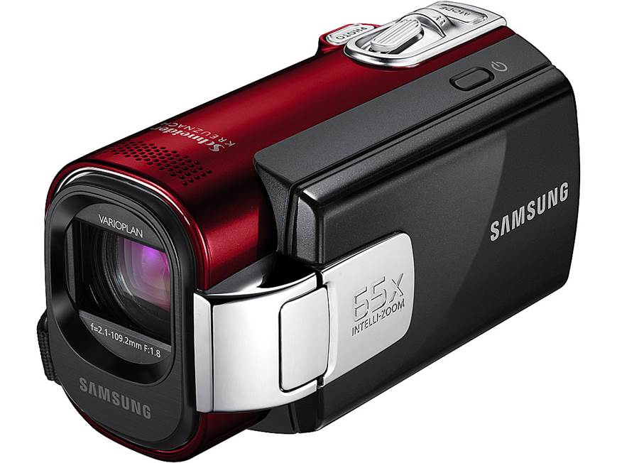 Samsung SMX-F40 (Red) Standard-definition camcorder with 52X