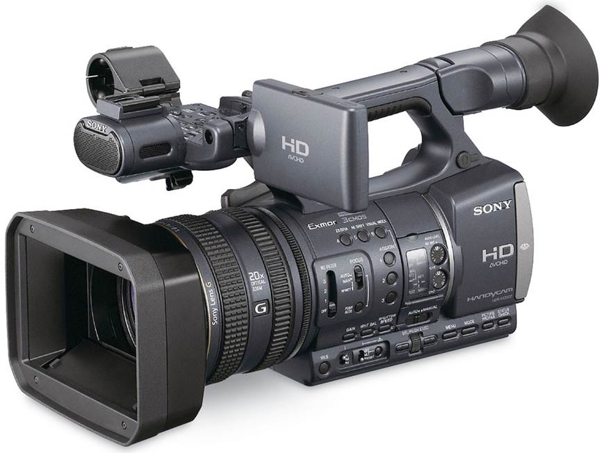 SONYビデオカメラ　HDR-AX2000 Sony HDR-AX2000 Handycam® Professional HD camcorder at Crutchfield
