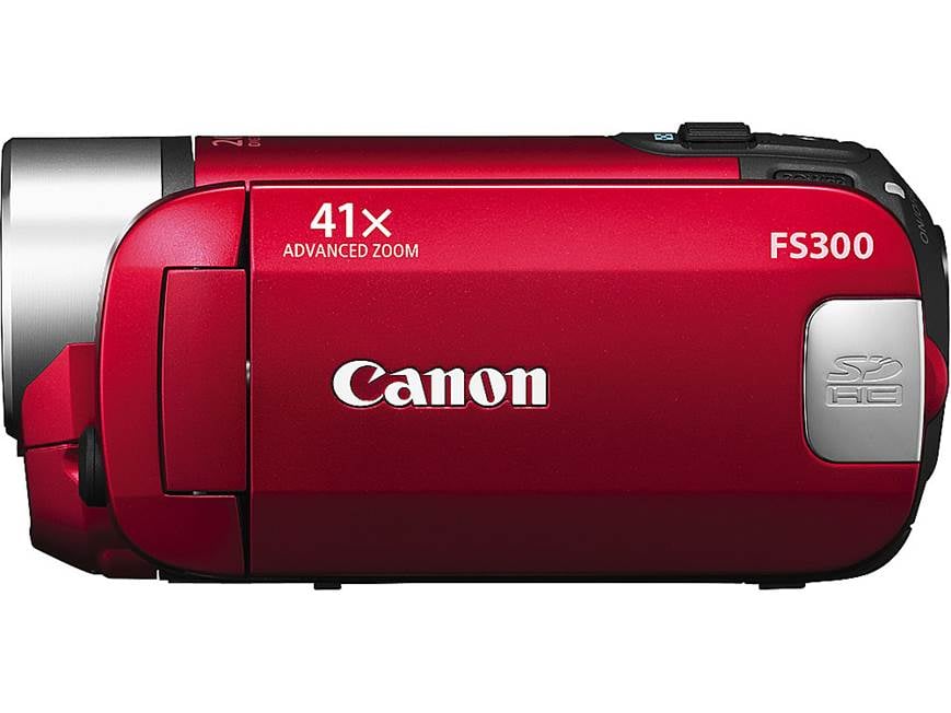 Canon FS300 (Red) Standard-definition camcorder (Red) at Crutchfield