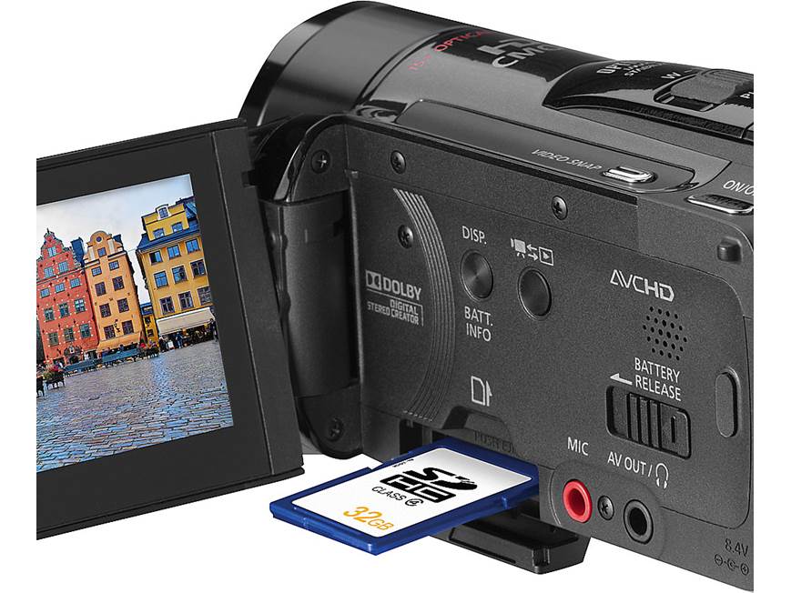 Canon VIXIA HF M30 HD camcorder with 8GB flash memory and 2-11/16