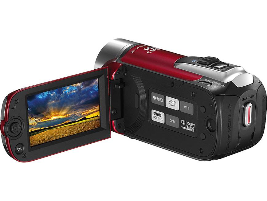 Canon VIXIA HF R10 (Red) HD camcorder with 8GB flash memory (Red