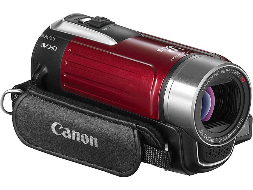 Canon VIXIA HF R10 (Red) HD camcorder with 8GB flash memory (Red