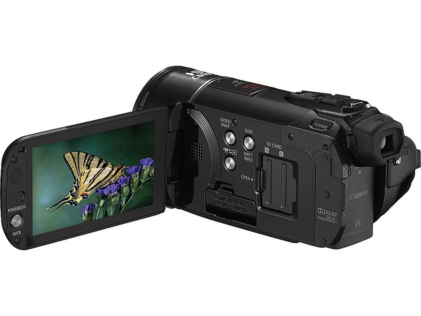 Canon VIXIA HF S21 HD camcorder with 64GB memory, dual SD slots
