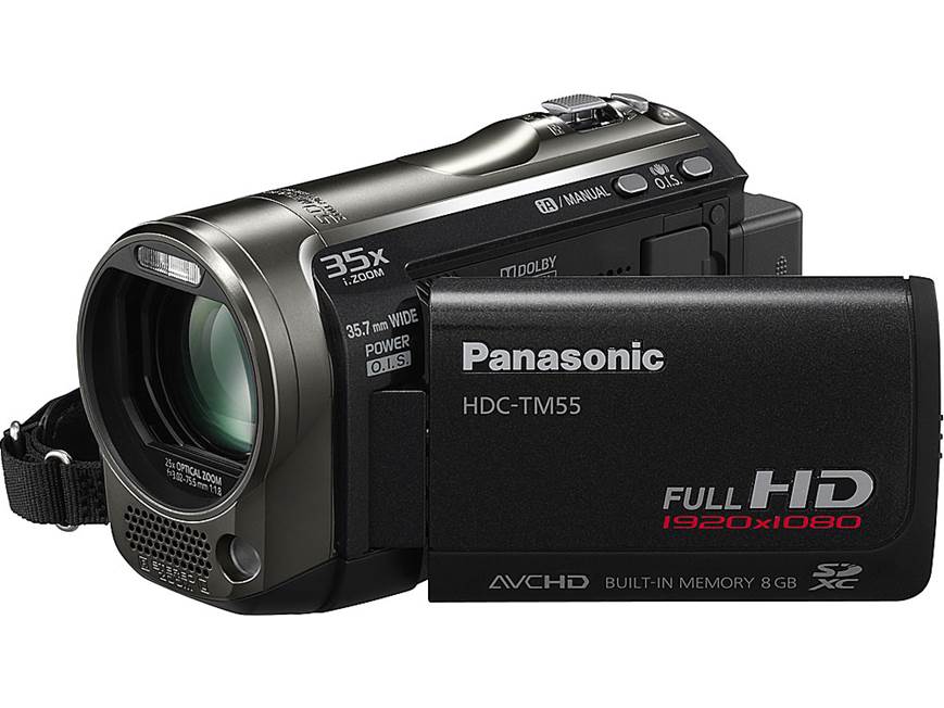 Panasonic HDC-TM55 HD camcorder with 25X optical zoom and 8GB