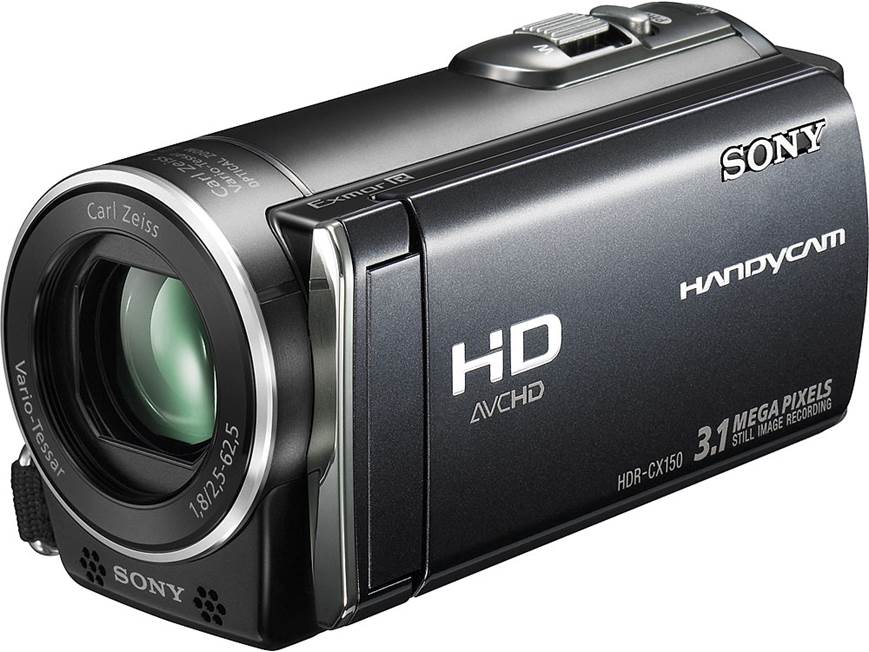 Sony HDR-CX150 Handycam® (Black) High-definition camcorder with