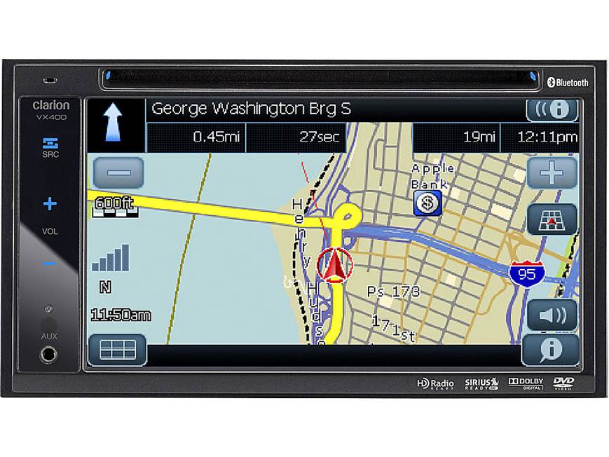Clarion VX400 DVD receiver at Crutchfield