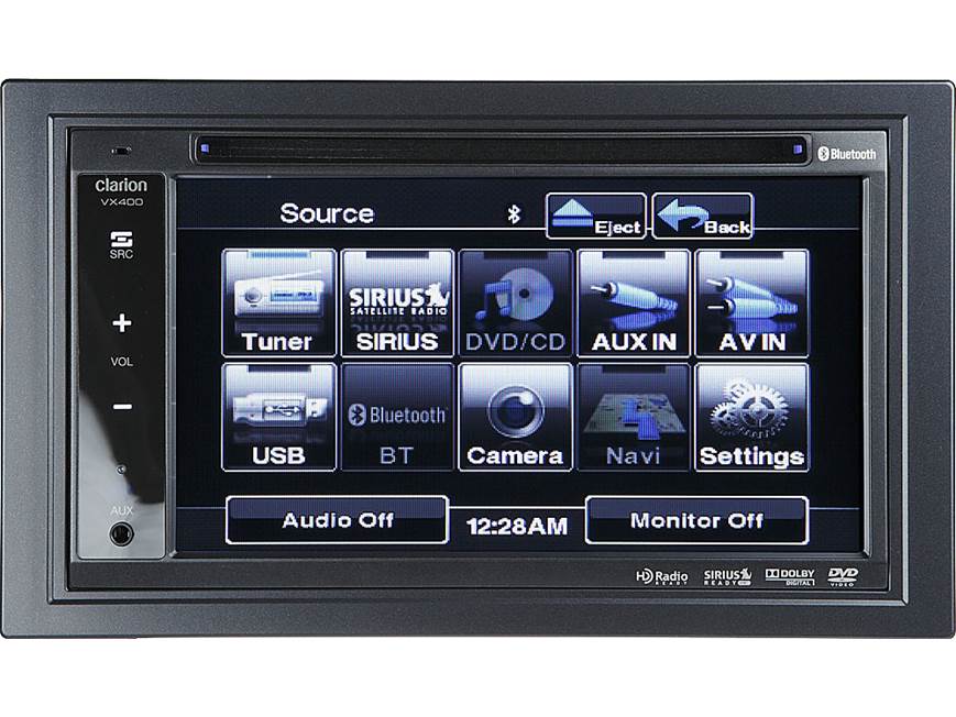 Clarion VX400 DVD receiver at Crutchfield