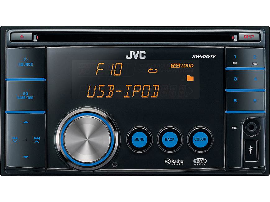 JVC KW-XR610 CD receiver at Crutchfield