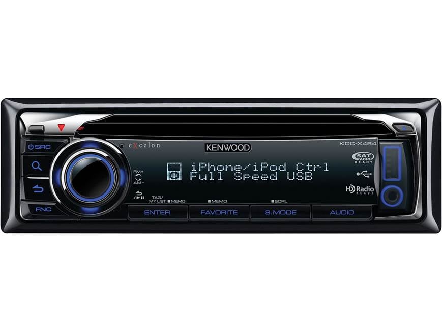 Kenwood Excelon KDC-X494 CD receiver at Crutchfield