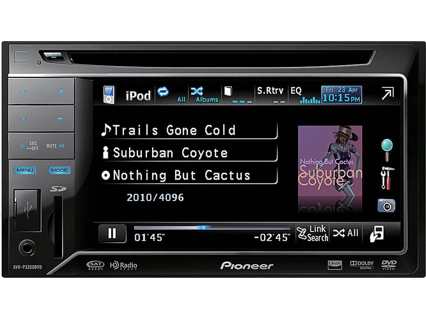 Pioneer AVH-P3200DVD DVD receiver at Crutchfield