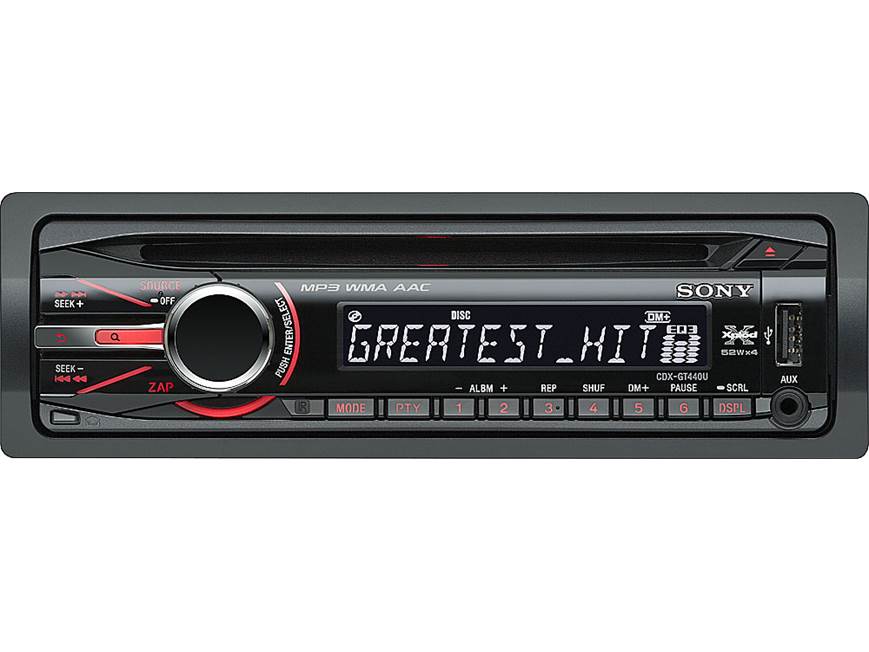 Sony Xplod CDX-GT440U CD receiver at Crutchfield