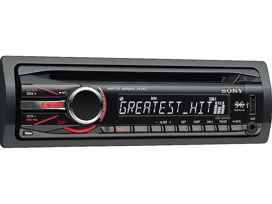 Sony Xplod CDX-GT440U CD receiver at Crutchfield