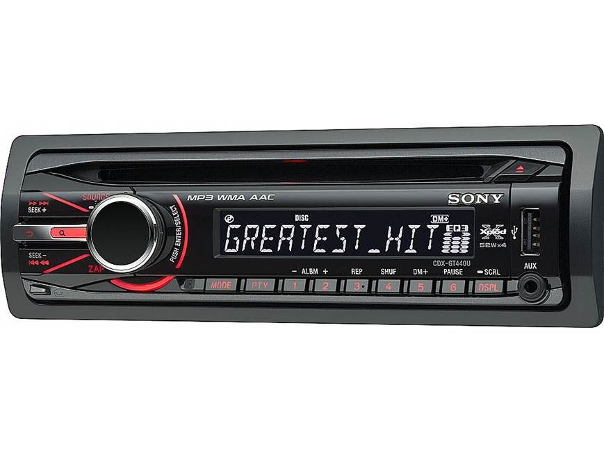 Sony Xplod CDX-GT440U CD receiver at Crutchfield