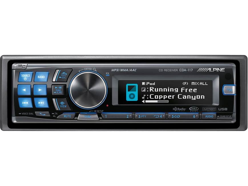 Alpine CDA-117 CD receiver at Crutchfield