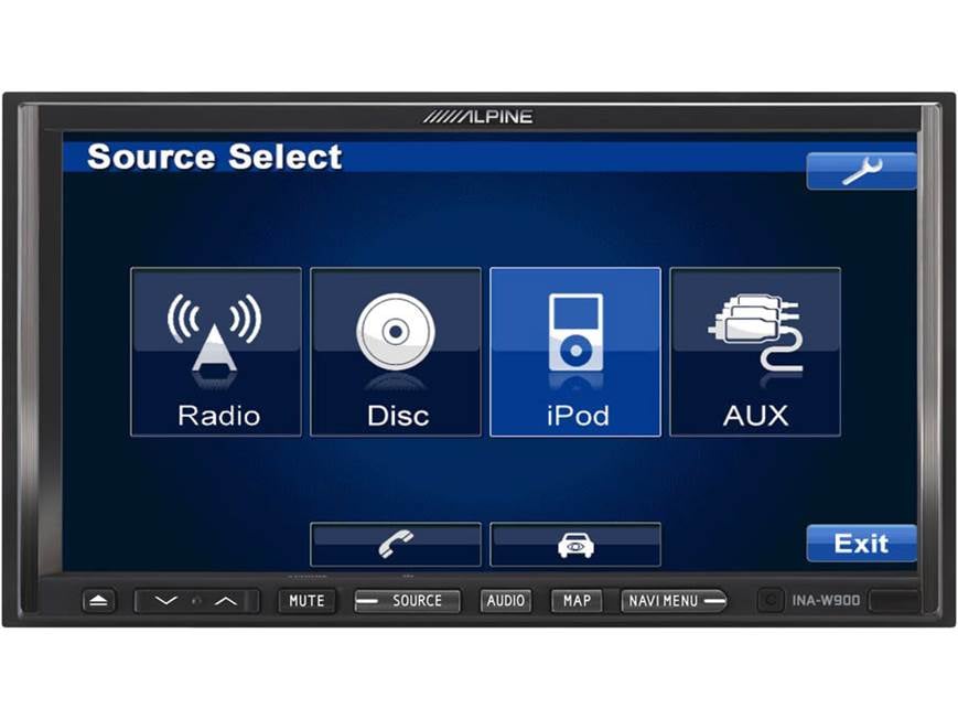 Alpine INA-W900 Navigation receiver at Crutchfield