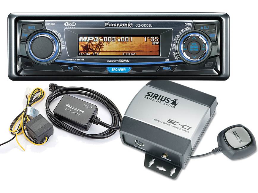 Panasonic CQ-C8083U Satellite Radio Package Includes CQ-C8303U CD