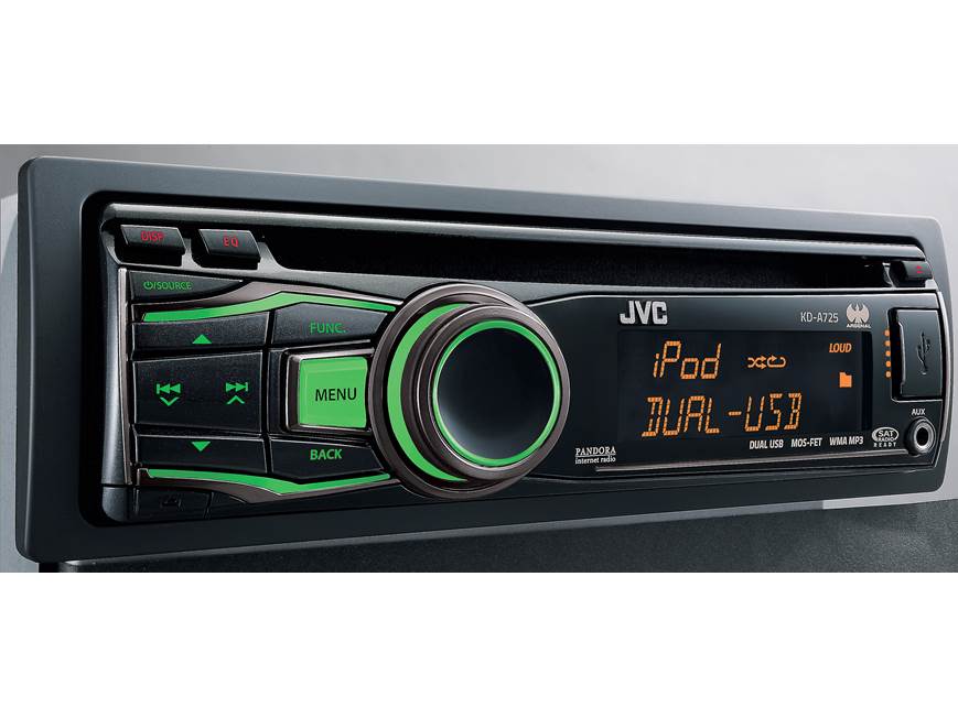 JVC Arsenal KD-A725 CD receiver at Crutchfield JVC Arsenal KD-A725 CD receiver at Crutchfield