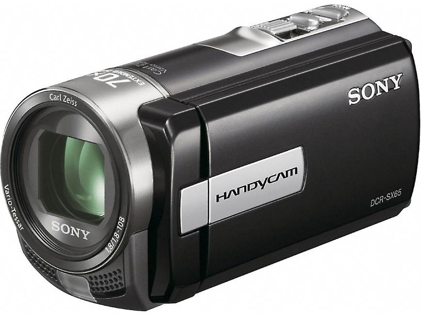 Sony Handycam® DCR-SX65 (Black) Standard-definition camcorder with