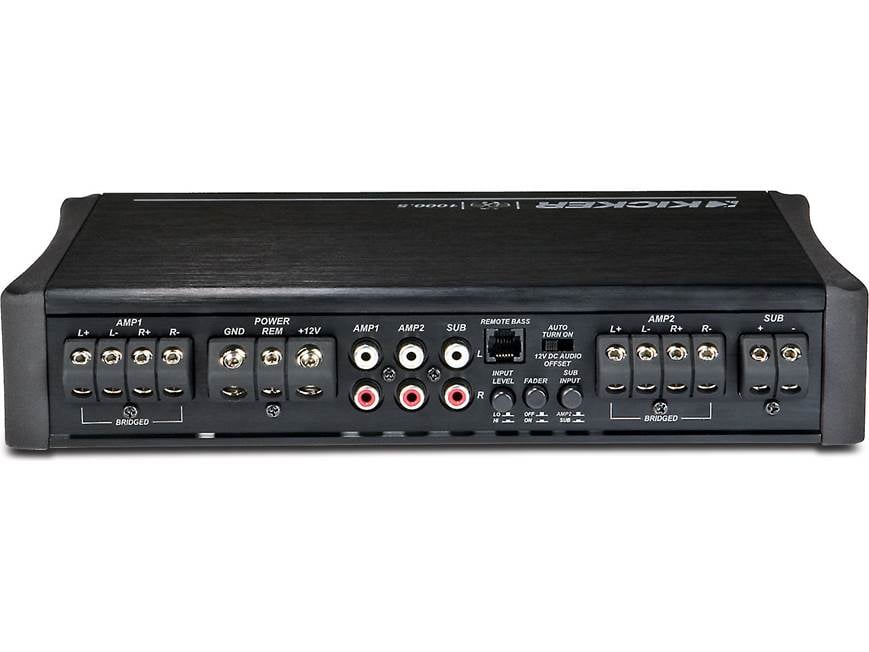 Kicker IX1000.5 5-channel car amplifier — 65 watts RMS x 4 at 4