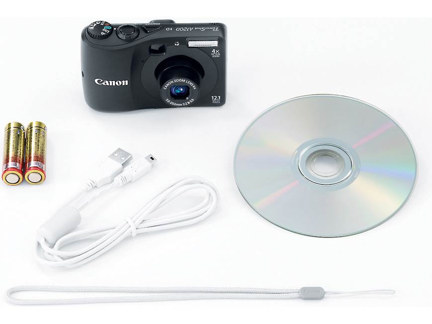 Canon PowerShot A1200 (Black) 12.1-megapixel digital camera with