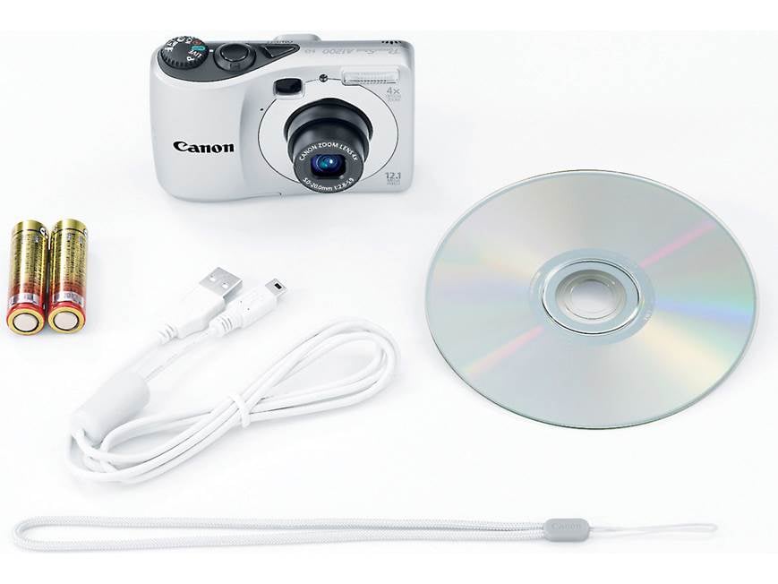 Canon PowerShot A1200 (Silver) 12.1-megapixel digital camera with