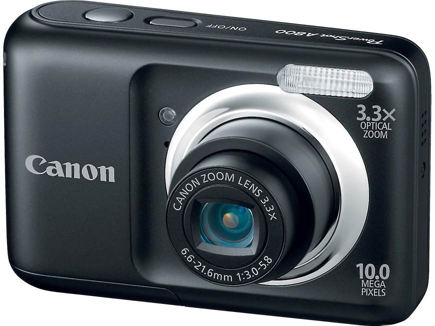 Canon PowerShot A800 (Black) 10-megapixel digital camera with 3.3X