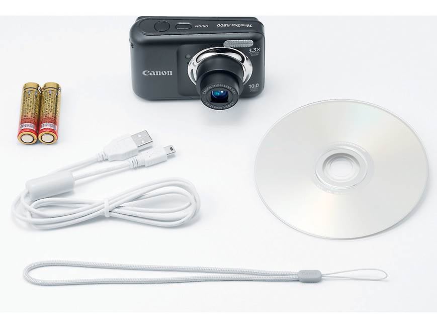 Canon PowerShot A800 (Black) 10-megapixel digital camera with 3.3X