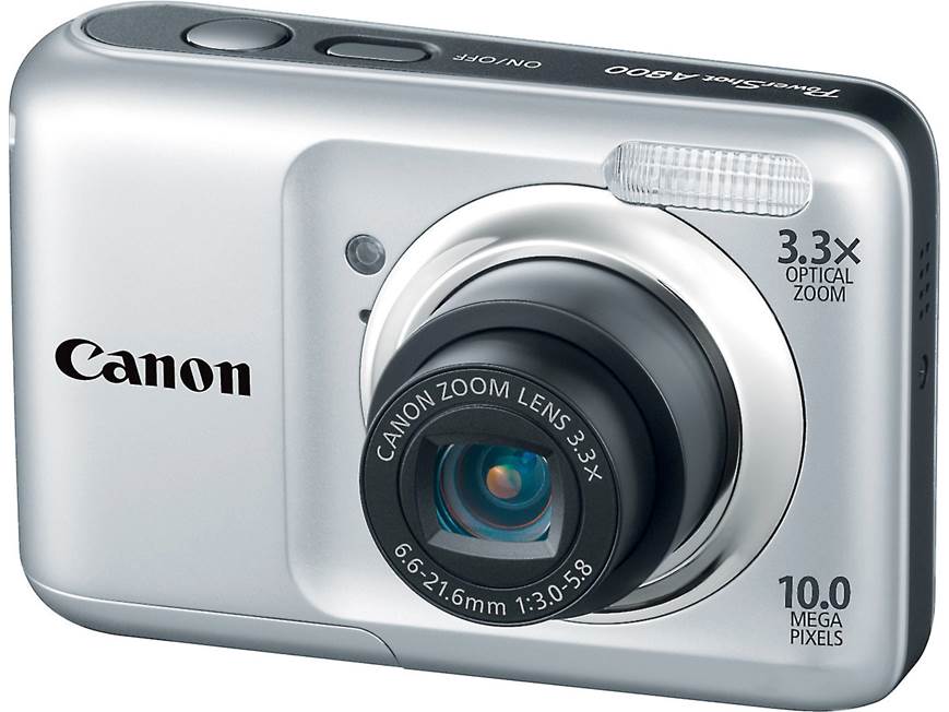 Canon PowerShot A800 (Silver) 10-megapixel digital camera with 3.3